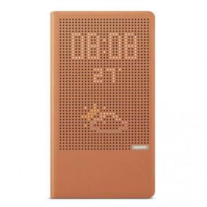 Huawei P8 Max Phone Original Magnetic lattice Leather Case Brown