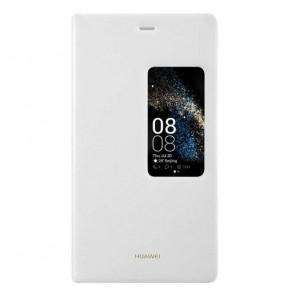 Original Huawei P8 Phone Smart Wake Leather Case White