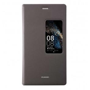 Original Huawei P8 Phone Smart Wake Leather Case Brown