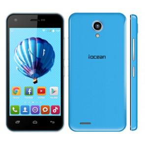 Iocean X1 MTK6582 quad core Android 4.4 4.5 Inch Smartphone 8GB ROM 8MP camera 3G WiFi Blue