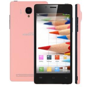 XIAOCAI X9 3G Quad Core MTK6589 Android 4.2 1GB 4GB 4.5 Inch Smartphone 8.0MP Camera Pink