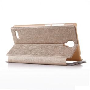 Xiaomi Hongmi Note Original Leather Flip Cover Case Stand Case Golden