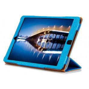 Original Cube i6 Tablet PC Leather Case Steel Wire Edge Stand Cover Blue