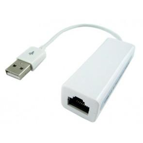 USB 2.0 to Fast Ethernet Adapter White