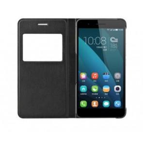Original Huawei Honor 6 Plus Smart Flip Cover Case Leather Stand Case Black