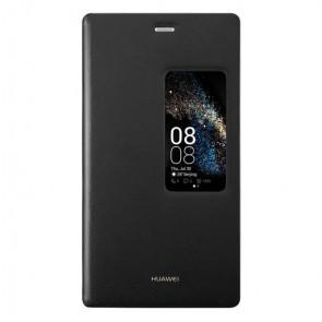 Original Huawei P8 Phone Smart Wake Leather Case Black