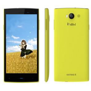iNew V1 3G MTK6582 quad core Android 4.4 5 Inch Smartphone 1GB 8GB   8MP camera  WiFi GPS Yellow
