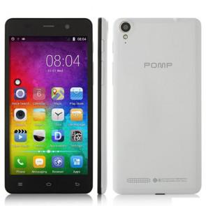 POMP C6mini MTK6582 Quad Core Smartphone Android 4.2 5.0 Inch HD Screen 1GB 4GB Air Gesture OTG White