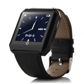RWATCH R6S Bluetooth 4.0 Wearable Smart Watch Hands-Free Call Pedometer Sleep Compass for iPhone Android Black