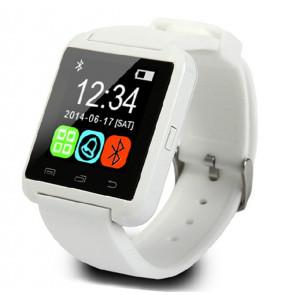 U8 U Watch Bluetooth Smart WristWatch for iPhone Samsung HTC LG Android Smartphones White